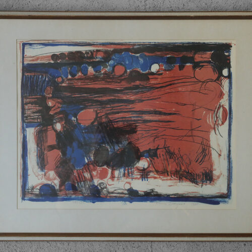 Denice Zetterquist, Komposition, Color Lithograph, 1965, Framed