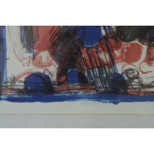 Denice Zetterquist, Komposition, Color Lithograph, 1965, Framed