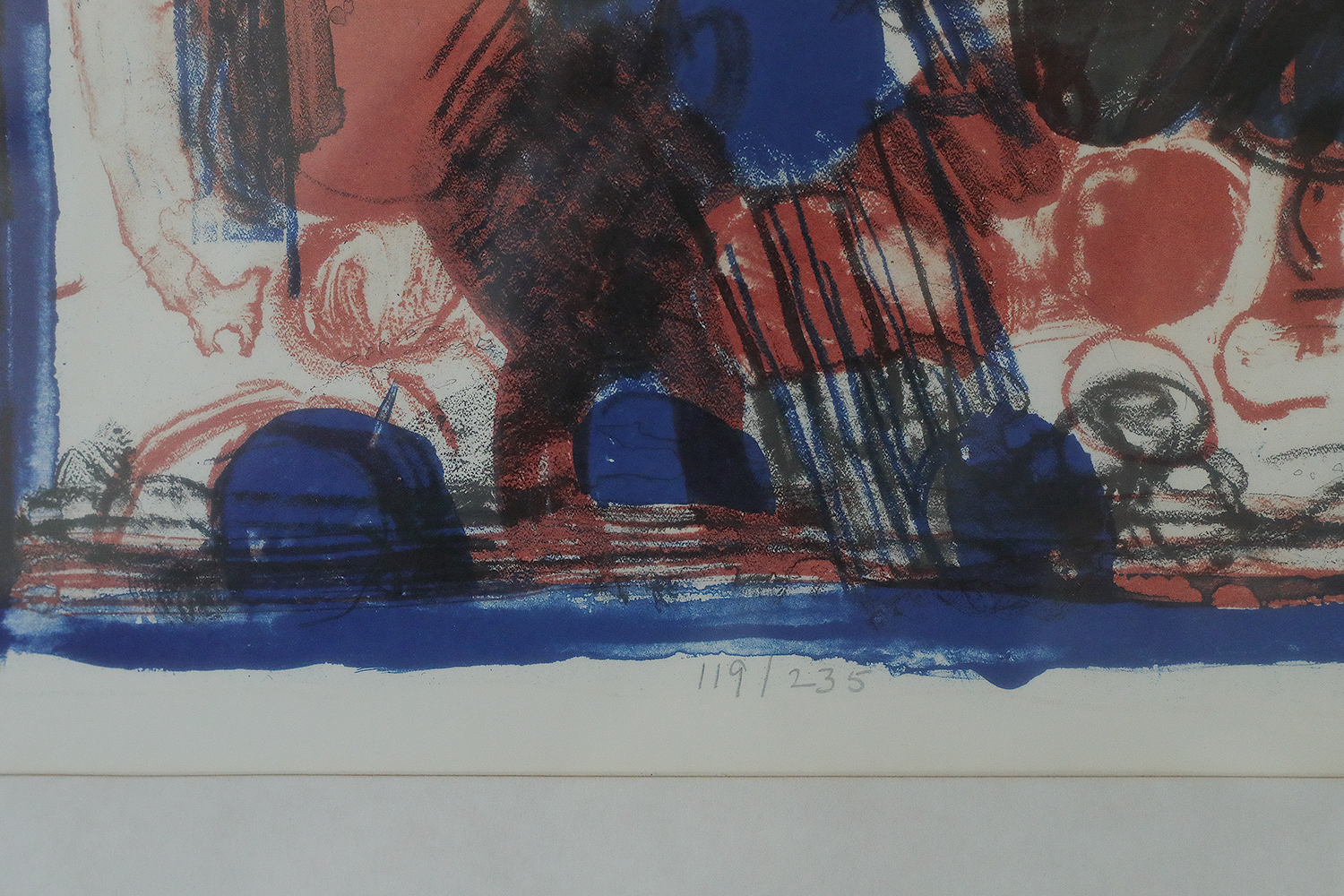 Denice Zetterquist, Komposition, Color Lithograph, 1965, Framed