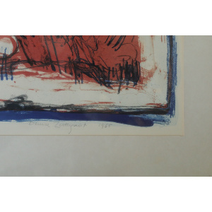 Denice Zetterquist, Komposition, Color Lithograph, 1965, Framed