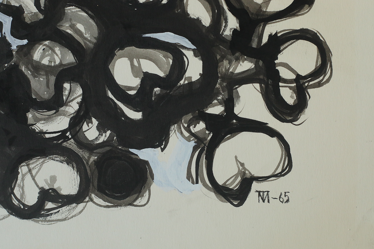Margareta Treutiger, Vattenblom, Mixed Media on Board, 1965