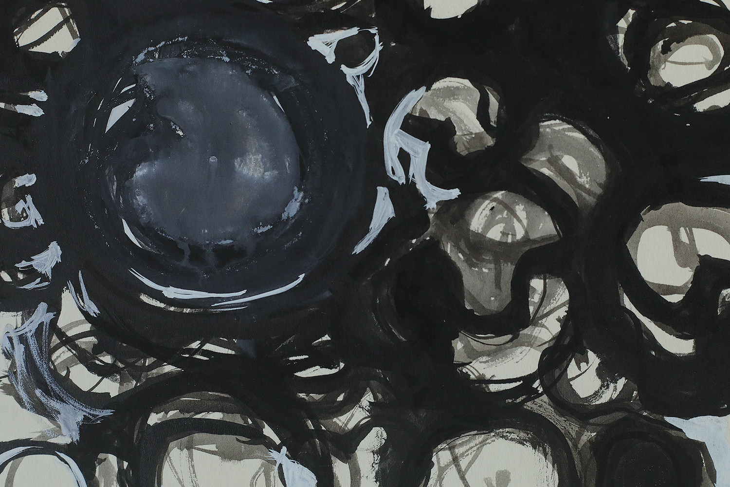 Margareta Treutiger, Vattenblom, Mixed Media on Board, 1965