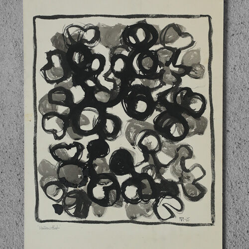 Margareta Treutiger, Vattenväxt, Mixed Media on Board, 1965
