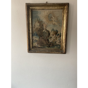 18th Century Saint Francis of Paola with Cherubs