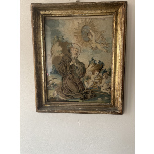 18th Century Saint Francis of Paola with Cherubs