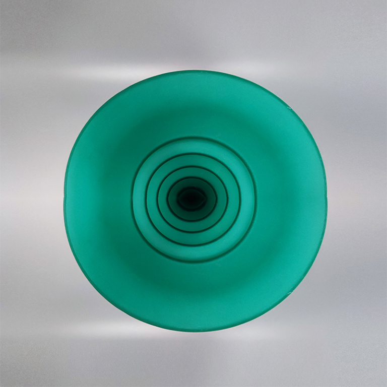 1960s Green Vase in Murano Glass By Michielotto - Image 4