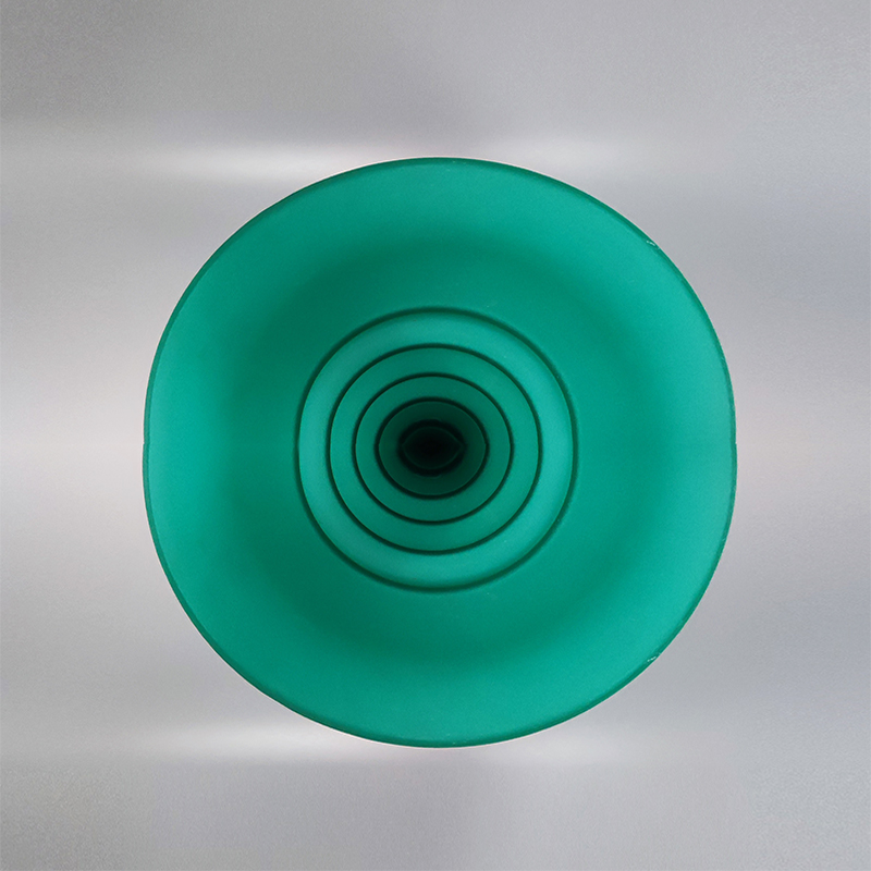 1960s Green Vase in Murano Glass By Michielotto