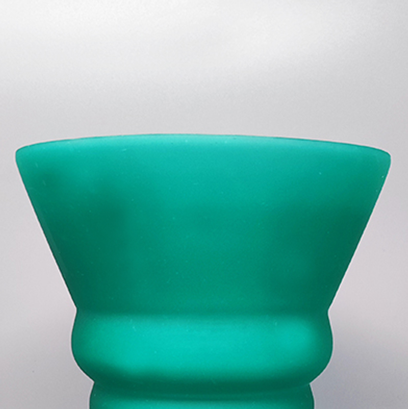 1960s Green Vase in Murano Glass By Michielotto