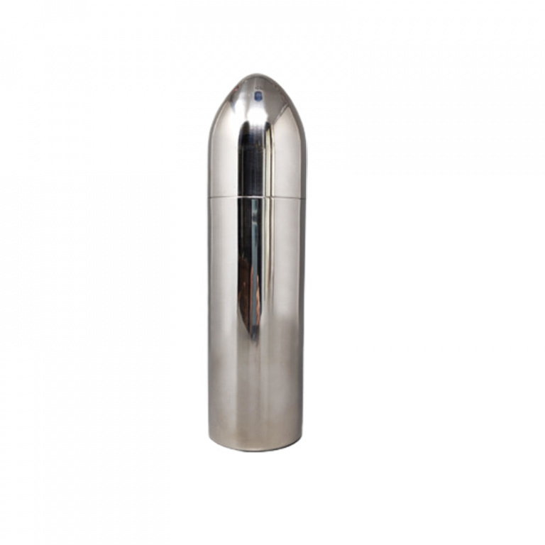 1960s Gorgeous Cocktail Shaker in Stainless Steel. Made in Italy