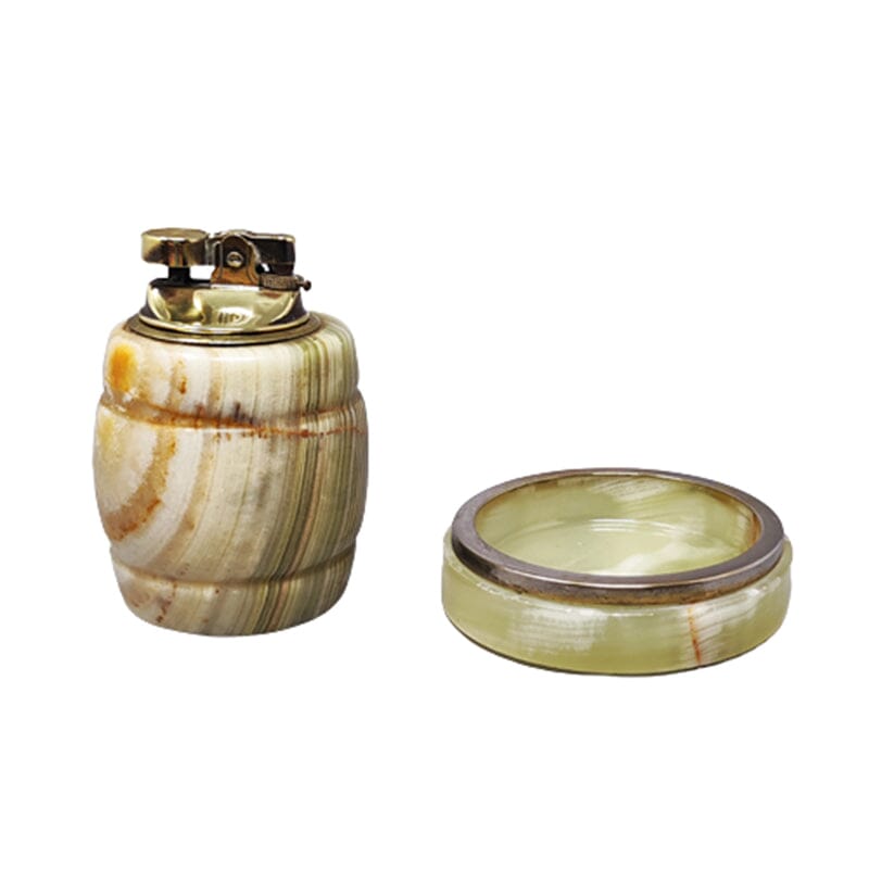 1960s Gorgeous Smoking Set in Onyx. Made in Italy