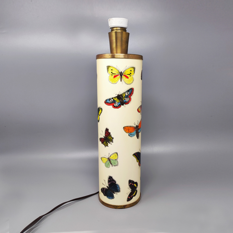 1970s Gorgeous Unique Piero Fornasetti Table Lamp. Made in Italy