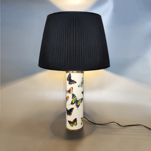 1970s Gorgeous Unique Piero Fornasetti Table Lamp. Made in Italy