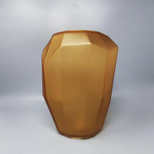 1970s Gorgeous Polyedric Vase by Dogi in Murano Glass. Made in Italy