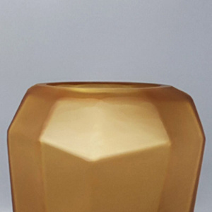 1970s Gorgeous Polyedric Vase by Dogi in Murano Glass. Made in Italy