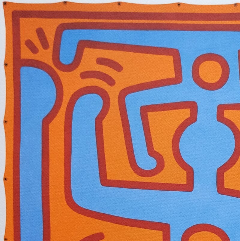 1990s Original Gorgeous Keith Haring Limited Edition Lithograph