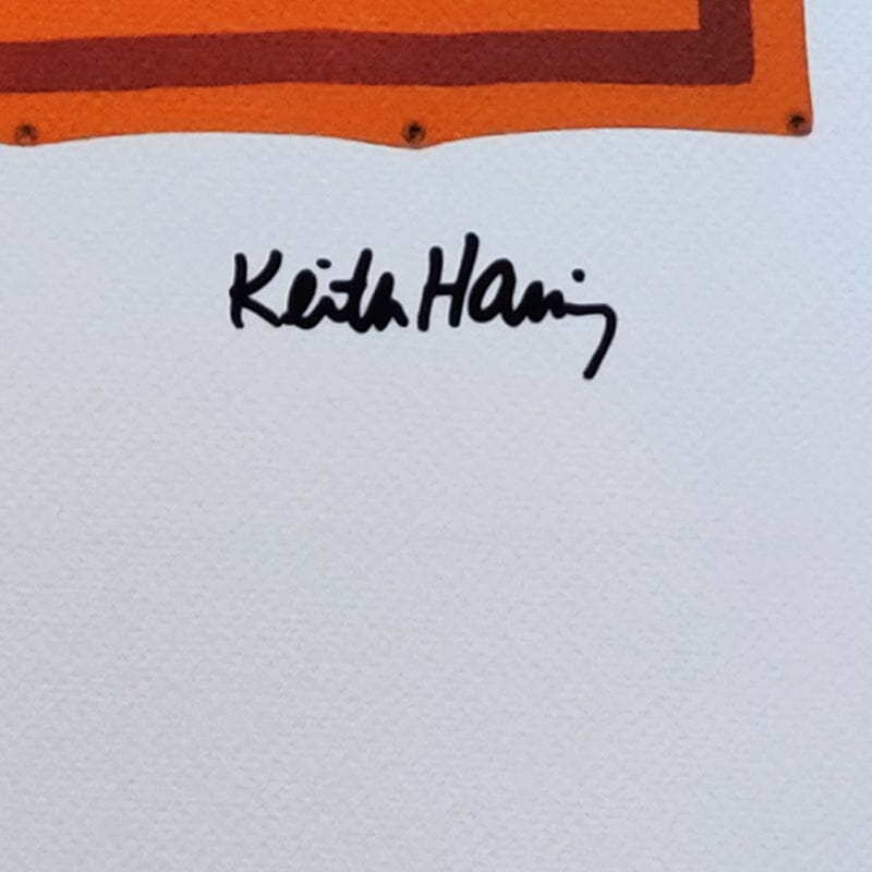 1990s Original Gorgeous Keith Haring Limited Edition Lithograph