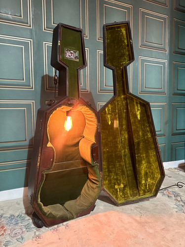 19th Century Cello case / Blue tooth Stereo System