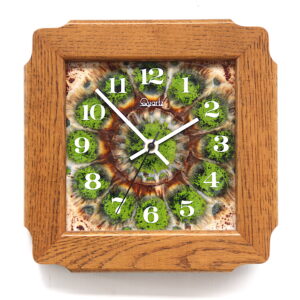 1970s Fat Lava Decorative Ceramic Vintage Wall Clock. Fully Guaranteed