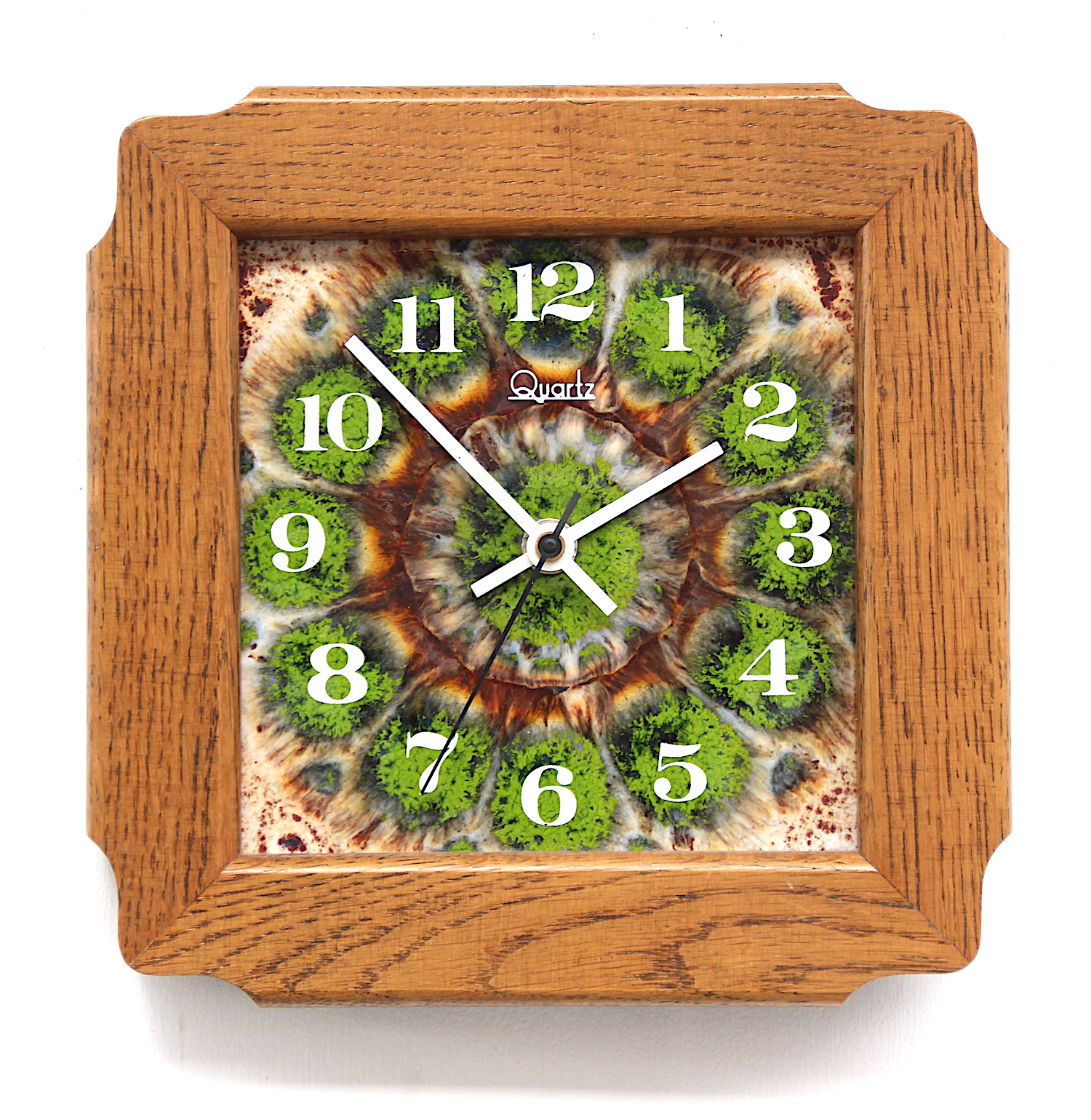 1970s Fat Lava Decorative Ceramic Vintage Wall Clock. Fully Guaranteed
