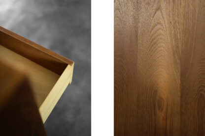 Mid-Century Danish Modern High Teak Highboy Chest of Drawers with Brass Handles, 1960s - Image 3