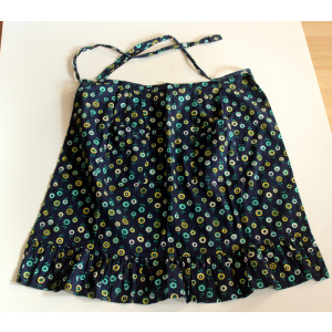 1970s unworn old german cotton apron to tie, vintage