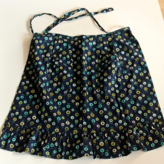 1970s unworn old german cotton apron to tie, vintage