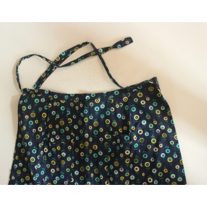 1970s unworn old german cotton apron to tie, vintage