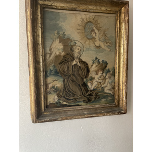 18th Century Saint Francis of Paola with Cherubs