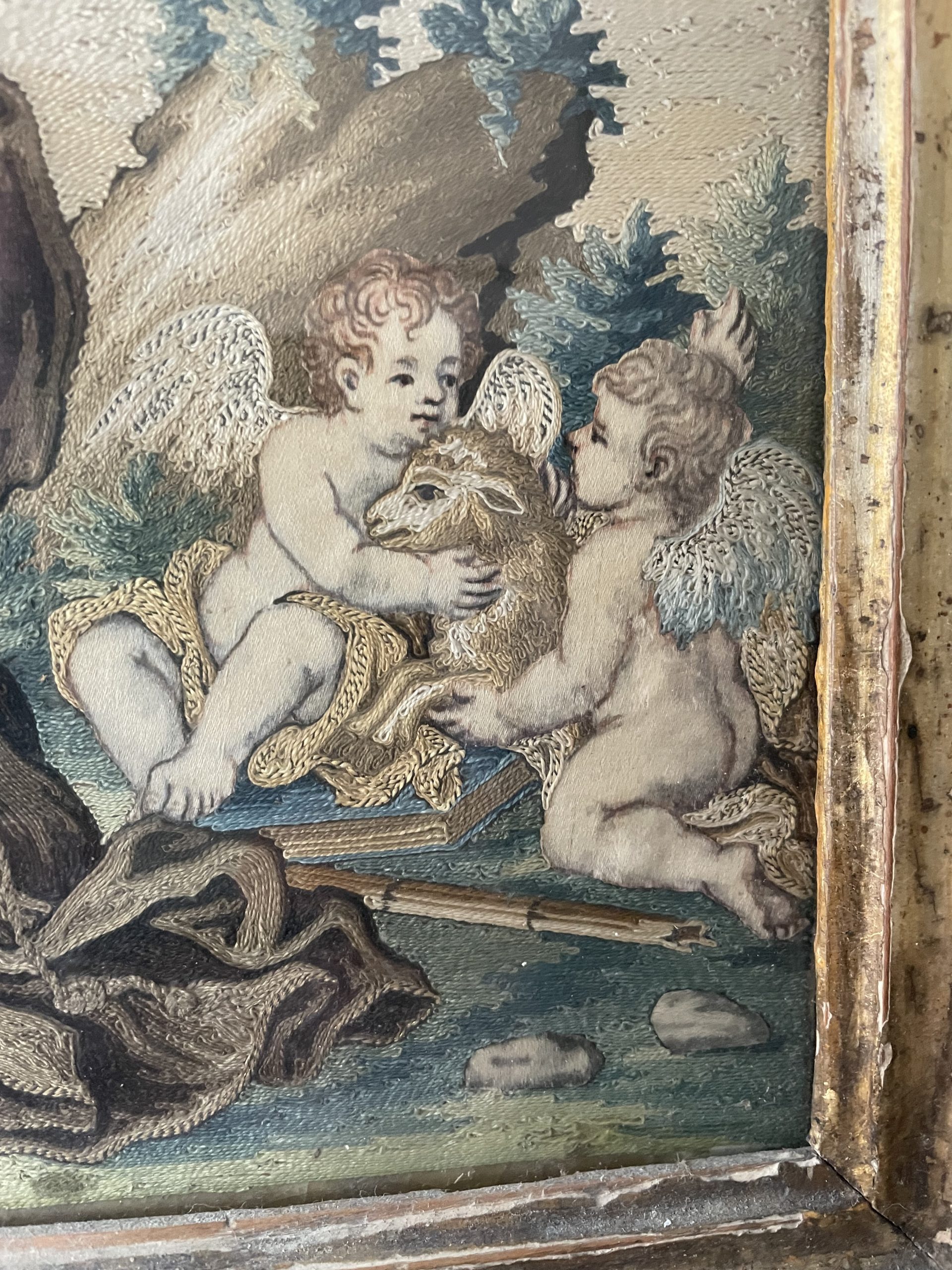18th Century Saint Francis of Paola with Cherubs