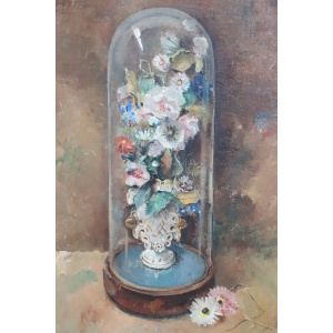 Still Life with Flowers, 1938, Oil on Board