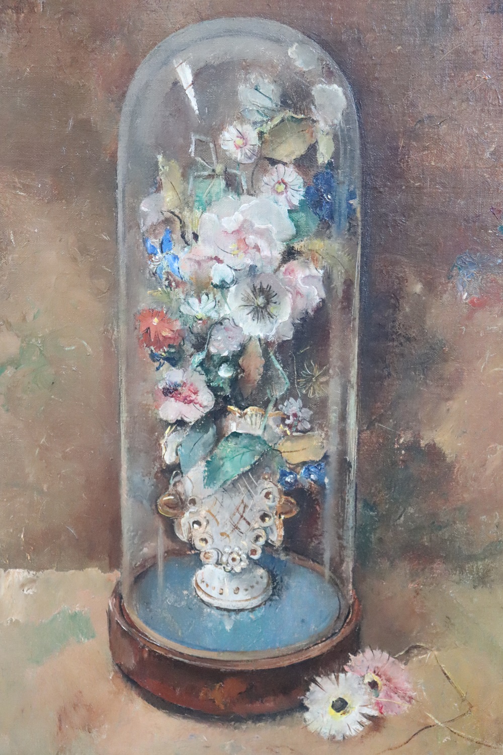 Still Life with Flowers, 1938, Oil on Board