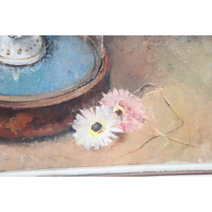 Still Life with Flowers, 1938, Oil on Board