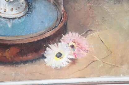 Still Life with Flowers, 1938, Oil on Board - Image 4