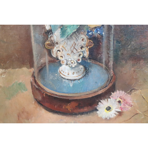 Still Life with Flowers, 1938, Oil on Board