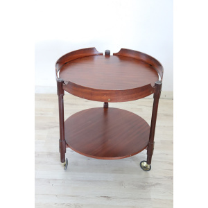 Teak Round Drinks Trolley, 1950s