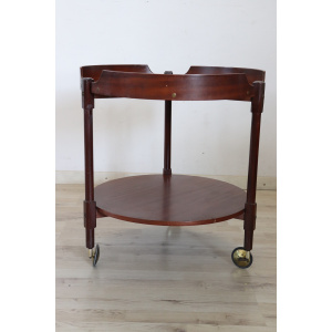 Teak Round Drinks Trolley, 1950s