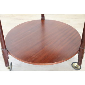 Teak Round Drinks Trolley, 1950s