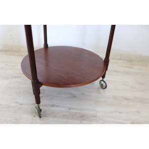 Teak Round Drinks Trolley, 1950s