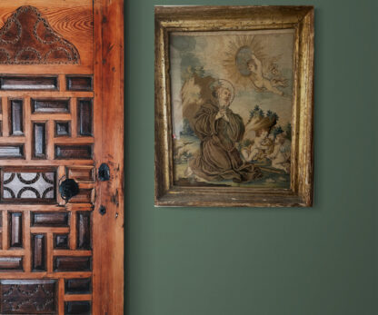 18th Century Saint Francis of Paola with Cherubs