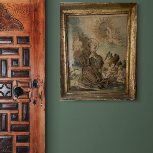 18th Century Saint Francis of Paola with Cherubs