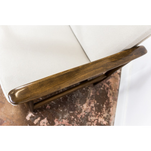 Mid Century Vintage Beige Lounge Chair Gfm 142 By Edmund Homa, 1960's