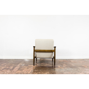 Mid Century Vintage Beige Lounge Chair Gfm 142 By Edmund Homa, 1960's