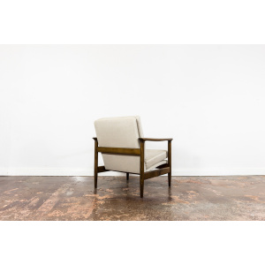 Mid Century Vintage Beige Lounge Chair Gfm 142 By Edmund Homa, 1960's