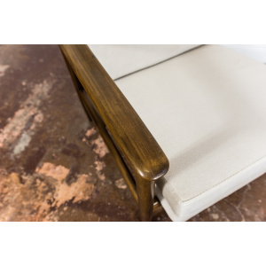 Mid Century Vintage Beige Lounge Chair Gfm 142 By Edmund Homa, 1960's