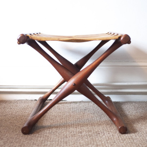 Model 41 Teak Folding Stool by Poul Hundevad Guldhoj, 1950s