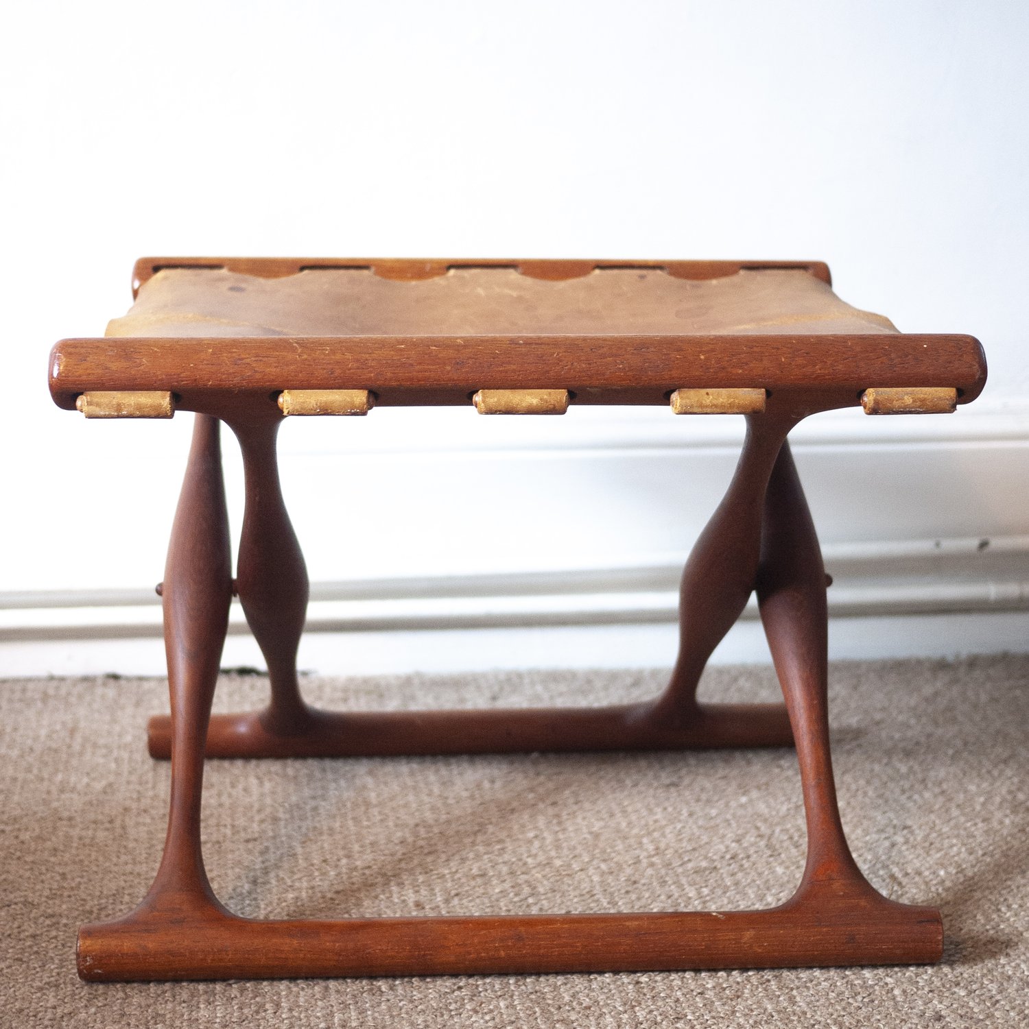 Model 41 Teak Folding Stool by Poul Hundevad Guldhoj, 1950s