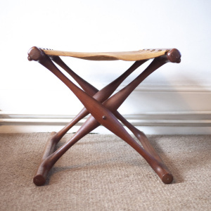Model 41 Teak Folding Stool by Poul Hundevad Guldhoj, 1950s