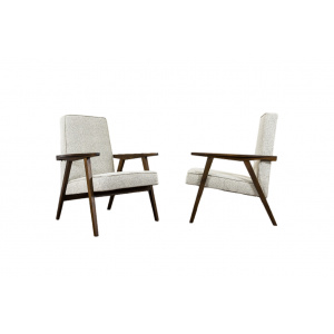 Pair Of Beige Mid Century Armchairs 1960's