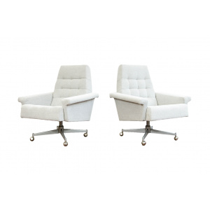 Pair Of Swivel Armchairs By Up Zavody 1970s, Czechoslovakia