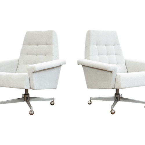 Pair Of Swivel Armchairs By Up Zavody 1970s, Czechoslovakia